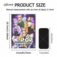 GDTME K-POP SHINING LIVE：成人涂色书，趣味图案，可爱绘画书，情人节、圣诞派对、万圣节和生日的完美礼物 - K-POP 人物涂色，缓解压力：适合涂色爱好者和返校季（温馨空间涂色） - K-POP - 查看 10