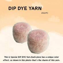 DIP DYE YARN, Soft Warm Yarn, Hand Knitted Yarn, DIY Craft Supplies - For Knitting & Crochet Enthusiasts - Multicolor - View 4