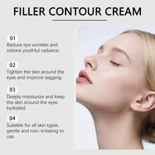 Hoygi Hydrating Eye Cream - Gentle Massage Anti-Wrinkle Improve Eyes Around Skin Elasticity Reduce Dark Circles & Puffiness Deep Nourishment Anti-Aging Enhance Luster (20g) - 銀色 - 查看 7