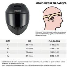 Casco Moto Abatible Certificado Dot Con Bluetooth Luz Led - L - Ver 8