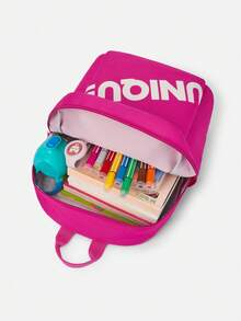 Balabala 2026春秋儿童休闲包，轻便时尚斜挎包，男女童皆宜 - 玫紅 - 查看 3