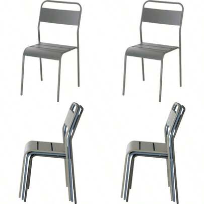 AZUMAYA PC-811DGY Karim Chair W43xD50xH83xSH44cm PC-811DGY