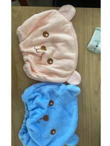 Cartoon Pattern Quick-Dry Headband, Cartoon Quick-Dry Hair Towel Cap. Microfiber Hair Drying Towel Wrap, Suitable For Women, Absorbs Water Quickly, Suitable For Wet, Curly, Thick Hair. - Multicolor - View 13