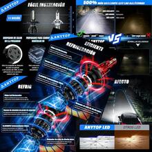 ASDH4 HB2 9003 Led Bombillas para Delanteros Faros160W 20000LM 6500K 500% Brillo Focos Kits de Conversión Luz Alta Y Baja Luces Antiniebla 2 Unidades - como en la foto - Ver 1