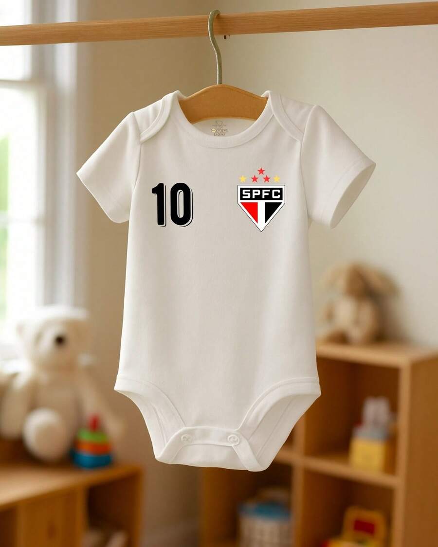 Baby Bodysuit, Children's Clothing, Soccer Teams, Brazilian Clubs, Bodysuit - 聖保羅 - 查看 1