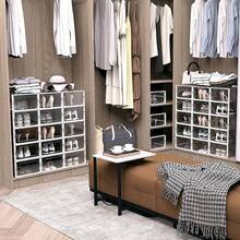 24 Pack Shoe Storage Boxes, Stackable Closet Shoe Racks, Professional-Grade Shoe Display Cabinets. Boot And Hat Storage Boxes. Dust-Proof Shoe Cabinets, Suitable For Women's/Men's Sneakers Storage Boxes, Front-Opening Large Plastic Shoe Boxes, Accommodates Sneakers, Foldable Shoe Racks With Lids - 白色 - 查看 8