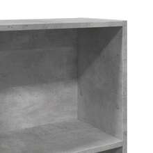 Bibliothèque vidaXL Gris Béton 40x24x109 cm Matériau à base de bois - Gris - Voir 7