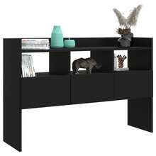 Credenza vidaXL nera 105x30x70 cm Materiale a base di legno - nero - Visualizzare 1