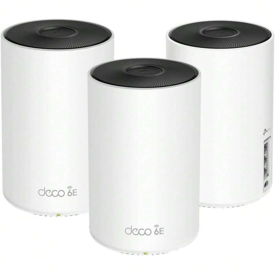 TP-Link Deco XE5300 Wi-Fi 6E Tri-Band Whole-Home Mesh Wi-Fi System, 3-Pack (Refurbished) - trắng - Xem 1