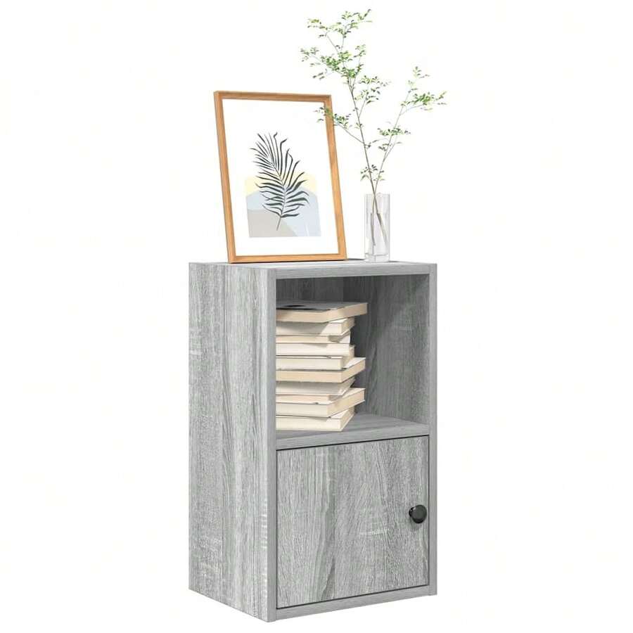 Libreria vidaXL grigia Sonoma 31x24x52 cm Materiale a base di legno - Grigio - Visualizzare 1