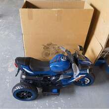 3 Wheels Electric Battery Powered Motor Bike ,Kids Ride On Motorcycle, Motorcycle For Children, LED Light-Emitting, Pink Tyres, Music, PU Seat, Support Up To 110lbs, Top Speed: 4Mph, Best Gift For Christmas,Blue - Màu xanh lam - Xem 3
