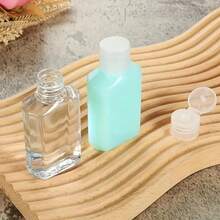 1/3/5pcs Transparent Butterfly Cap Bottles 30/50/100ml, PET Material Flip Cap Bottles, Lotion Bottles Cosmetic Travel Refillable Containers - Multicolor - View 8