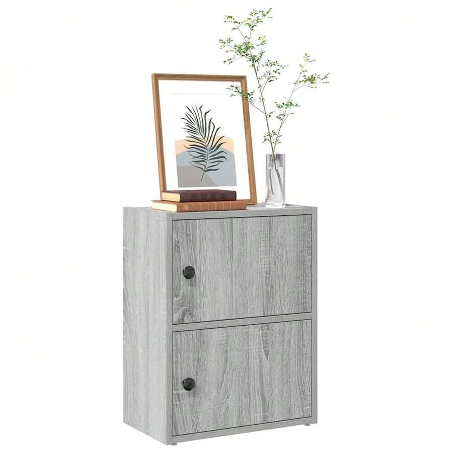 Bibliothèque vidaXL Gris Sonoma 40x24x52 cm Matériau à base de bois - Gris - Voir 1