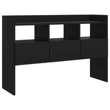 Credenza vidaXL nera 105x30x70 cm Materiale a base di legno - nero - Visualizzare 4