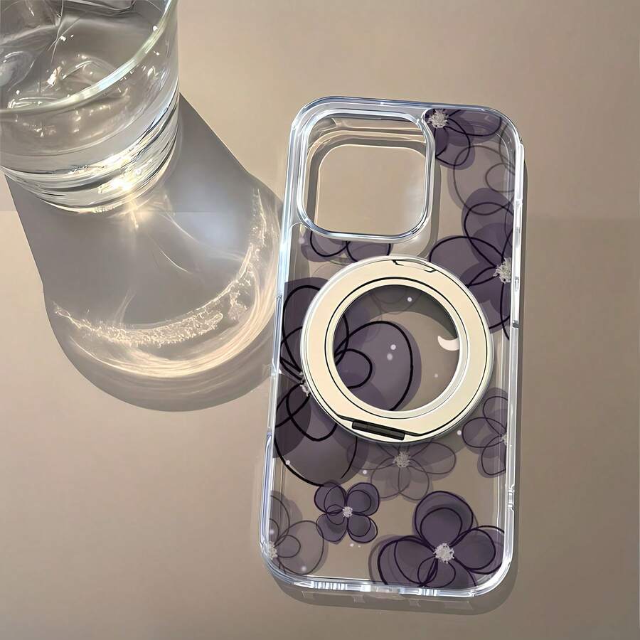 Funda de TPU con Elegancia Floral, diseñada para teléfonos , 17, 16 Pro Max, 15 Pro Max, 13 y 12. Fabricada con TPU resistente, ofrece una protección excepcional contra golpes y caídas. Un regalo perfecto para cumpleaños, ocasiones especiales o una sorpresa especial para familiares y amigos. Disfruta de la belleza de las delicadas flores mientras mantienes tu teléfono y con estilo. funda floral para iPhone, carcasa elegante para mujer, ideal como regalo de navidad, navidad Christmas y aniversarios, accesorio de móvil romántico para fiestas, cenas familiares y eventos de invierno - transparente - Ver 1