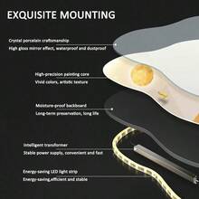 zxr Decoración de pared con arte 3D esculturas de pared pintura colgante pez koi lámpara de decoración de pared de pino acogedor pintura colgante de pared de Feng Shui chino tradicional125 - Un estilo - Ver 5