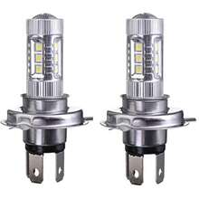 ASDDomary H4 9003 HB2 80W 8000LM 8000K Kit de Bombillas LED para Faros antiniebla Kit de luz Alta y Baja Brillante 1 uds/2 uds - como en la foto - Ver 2