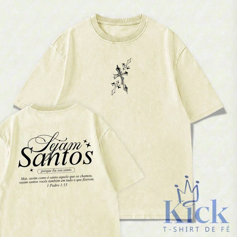 T-Shirt Be Holy - 1 Peter 1:15 Unisex Shirt 100% Cotton - Kem - Xem 1