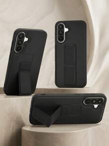 Andriod Stand Phone Case For Galaxy S25 Ultra, Phone Cover With Holder For Galaxy A56 A55 A54 A53 A52 A51 A50, Cool Android Phone Case With Foldable Stand For Redmi 15C, Coque Redmi Note 15 Pro Phone Case With Holder, Anti-Shock Mobile Cover For Moto G55, Galaxy S24 Ultra/S23 Ultra Stand Fashion Phone Cases, Galaxy A17/A16/A15/A14 Cell Phone Accessories, Honor 400/400 Lite/400 Pro Phone Case Cover. - Black - View 3