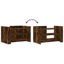 vidaXL Couchtisch Räuchereiche 80x50x50 cm Holzwerkstoff - Braun - Übersicht 8