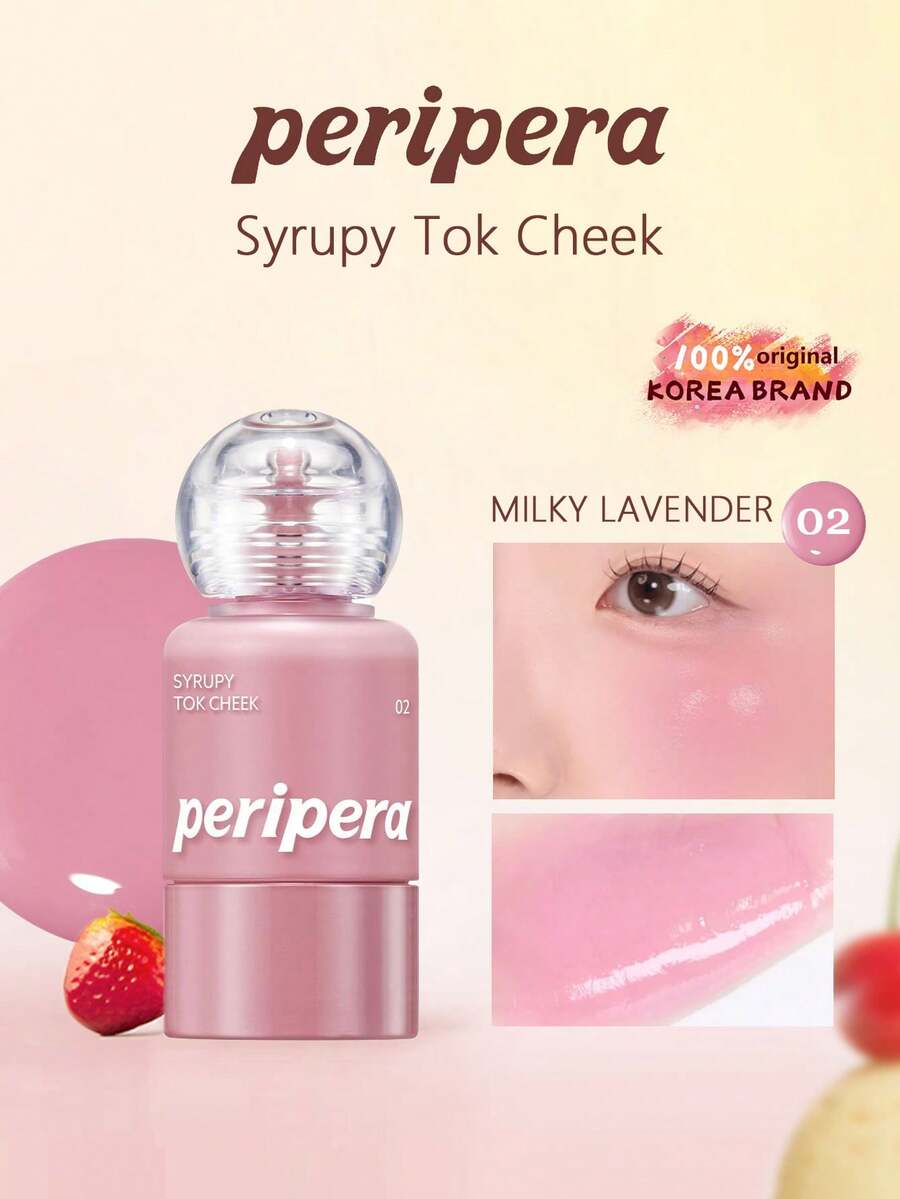 Peripera 002# 液体腮红，可叠加打造水润妆效，蕴含保湿配方，丝绒般柔滑质地，自然光泽，轻盈易晕染，持久玫瑰红晕，焕发光彩，韩式妆容，节日/母亲节礼物，9克/0.32盎司 - 02 - 查看 1