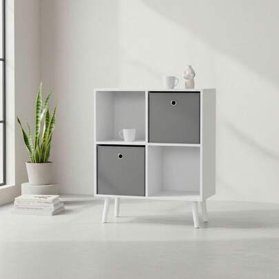 Ecommerc3 MOBLEKIT | Estanterías de Madera para Almacenaje y Decoración, Modelos Tipo Cubo o Rectangulares con Opciones de Puertas o Cajones, Muebles Auxiliares Modernos para Salón, Dormitorio u Oficina - Envío GRATIS ✅ Entrega 24/48h a España (península)