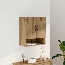 Armario de pared vidaXL, roble artesanal, 60x31x70 cm, material a base de madera. - Marrón - Ver 2