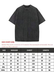Remera Hombre Efecto Lavado Suave Estampada Ligera Ropa Informal Diaria - Negro - Ver 5