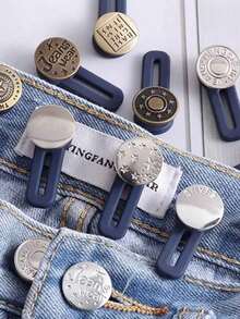 无缝牛仔裤纽扣延长器 - 可调节腰围延长器，男女通用 - 彩色 - 查看 3