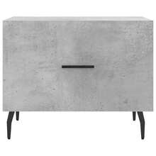 Tavolino da caffè vidaXL grigio cemento 50x50x40 cm in composito di legno - Grigio - Visualizzare 5