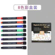 Bộ 12/8 bút xóa bảng khô có nắp tẩy, đầu bút mảnh, ít mùi, thích hợp cho giáo viên, gia đình, văn phòng và bảng trắng trường học. - Nhiều màu - Xem 5