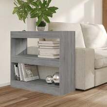 étagère/séparateur de pièce vidaXL Gris Sonoma 80x30x72 cm - Gris - Voir 5
