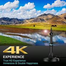 4K 1080P High Definition Channel Free Reception, Hot Selling New Digital TV Antenna, HDTV Antenna Can Be Placed Freely In Bedroom And Living Room, Outdoor Camping TV Signal Booster, Magnetic Adsorption No Installation Required (Please Confirm Local Signal Source Before Purchase, If Not Digital TV, A Set-Top Box Is Needed, Avoid Using In Areas With Dense Walls As Much As Possible) - Black - View 3