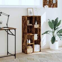 Bibliothèque vidaXL Chêne fumé 50x25x105 cm Matériau à base de bois - Tabac - Voir 2