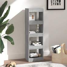 Estantería/separador de ambientes vidaXL Gris Sonoma 40x30x135 cm - Gris - Ver 4