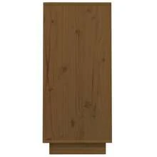 Aparador vidaXL Castanho Mel 60x34x75 cm Madeira Maciça de Pinheiro - Castanho - Ver 6