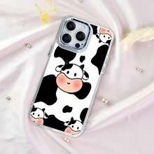 Bonita funda para teléfono con dibujos de vacas Compatible con fundas para teléfonos   17  16 Pro Max  15 Pro Max  13 y  12 Fabricada en material TPU resistente a caídas, resistente al desgaste y cómoda de sostener Un gran regalo para familiares, amigos, seres queridos, novios/novias y para Navidad y Año Nuevo - transparente - Ver 4