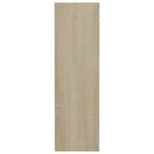 Armário de sapatos de parede vidaXL Sonoma Oak 60x18x60 cm em madeira - Castanho - Ver 5