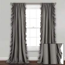 Decor Reyna c Window Panel Curtain Set for Living, Dining Room, Bedroom (Pair)), 84" x 54",(137.2An x 241.3Al cm (2 Paneles) gris) - Multicolor - Ver 9