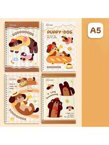 Assorted Cute Animal Spiral Notebooks - Featuring Adorable Cartoon Designs, High-Quality Paper, And Durable Spiral Binding, Perfect As Gifts For School, Office, Friends, Teachers, Students, School Supplies, And Back-To-School Essentials - Multicolor - View 10