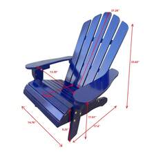 Silla roja de balancín para niños - Interior o Exterior - Adecuada para niños - Duradera RR LVVE - Azul + Madera maciza - Ver 10
