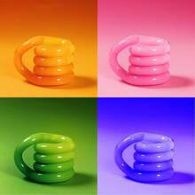 5件套减压扭扭玩具 - 老板，再扭一次我就回家！让我的手指疯狂扭动！瞬间上瘾，压力瞬间消失！斋月礼物、情人节礼物、情人节派对玩具、玩具与游戏、爱好、收藏品、派对用品、青少年创意玩具、青少年减压玩具 - 彩色 - 查看 1