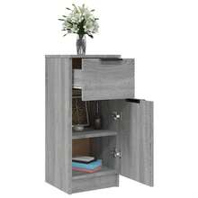 Credenza vidaXL Grigio Sonoma 30x30x70 cm Materiale a base di legno - Grigio - Visualizzare 1