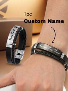 LICVIC Braccialetti con nome arabo personalizzati, braccialetti in acciaio inossidabile dorato personalizzati, regalo di matrimonio, regalo commemorativo, braccialetti personalizzati per ragazze, Ramadan, braccialetti personalizzati, regalo di San Valentino e Capodanno per figlio, figlia, mamma, battesimo, multifunzionali, decorativi, braccialetti di coppia personalizzabili, eleganti per l'autunno - Stile B - Visualizzare 1