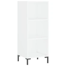 Aparador vidaXL blanco 34,5x32,5x90 cm Material a base de madera - Blanco - Ver 3