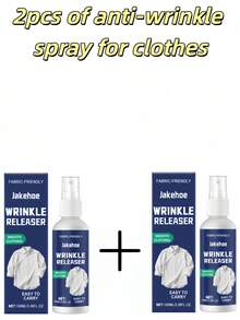 1 Bottle Jack Hoy Fabric Anti-Wrinkle Spray. Easy To Use Without Ironing. Suitable For Various Fabrics. Simple Operation, Applicable To Multiple Fabrics. Essential Spray For Business Travel And Outings. - Multicolor - View 15