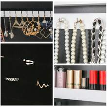 HOMCOM Floor Standing Jewelry Rack - White - View 8