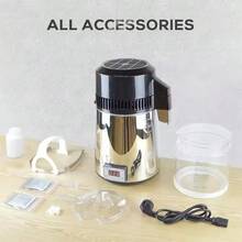 Alambique de Agua de Acero Inoxidable de 4 Litros, para Uso Doméstico - Tipo de Enchufe B USA (110-127V) - Ver 4
