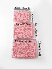 Winter New Heart-Shaped Plush Laptop Sleeve, Cute IPad Case, Student Tablet Protective Cover, Suitable For 11-Inch/13-Inch/15-Inch Devices, Convenient For Commuting, Business Trips, And Office Use. Laptop Case Laptop Cover Computer Bag Laptop Bag Water Resistant For Business For College Back To School - Multicolor - View 6