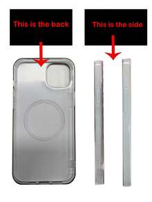 Vintage Purple Magnetic Wireless Charging Transparent Frame Phone Case, Compatible With Iphone 16/15/14/13/12/11/17 Pro Max Plus, Fashionable Shock-Proof Protective Case - Blue - View 4